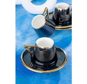 ACR ACR Mayla Espressoset 12 Delig | 6 Persoons Zwart