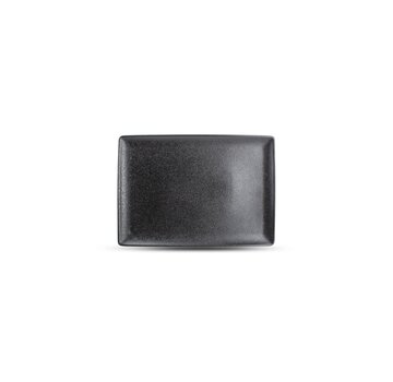 F2D Teller flach 28x20cm black Dusk