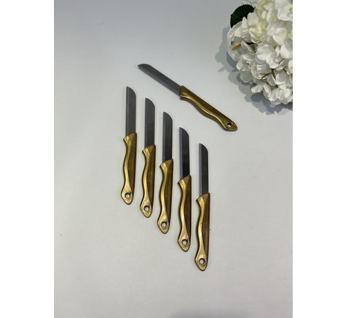 SOLINGEN Solingen Tirtirli Mutfak Bicagi Gold (6x)