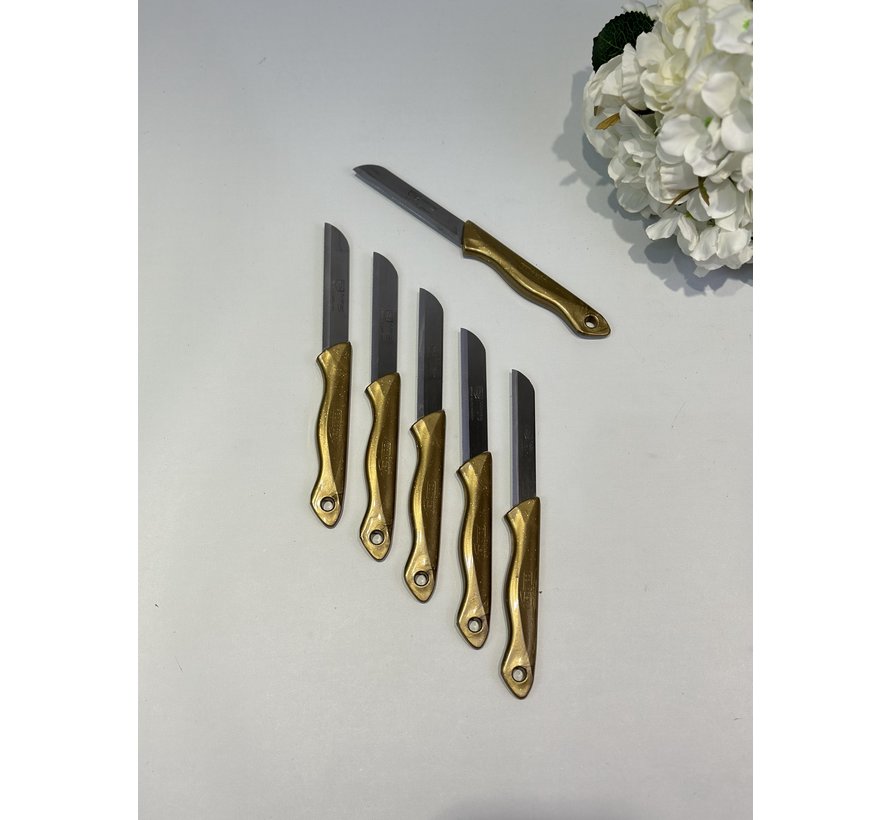 Solingen Tirtirli Mutfak Bicagi Gold (6x)