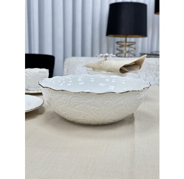 IPEK Ipek Porcelain Salata Kasesi Gold