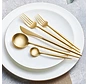Karaca Jupiter Matte Gold Bestekset 60 Delig | 12 Persoons