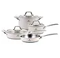 Karaca Stainless Steel Cream Cookware Set 7 piece