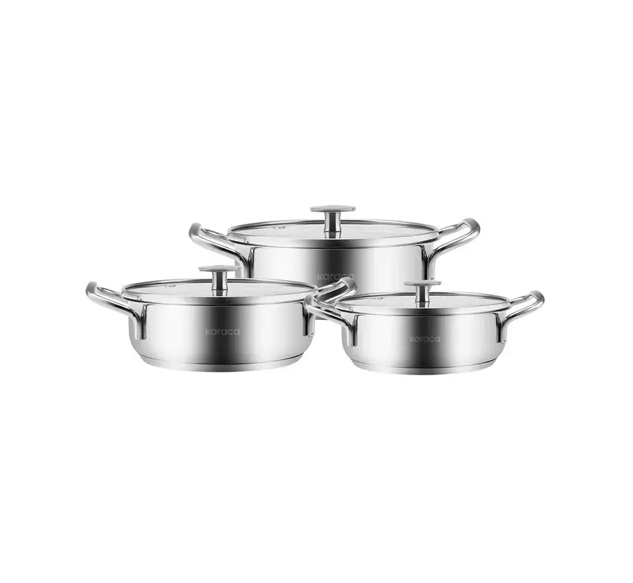 Karaca Alaz 6--Piece Stainless Steel Pan-Set