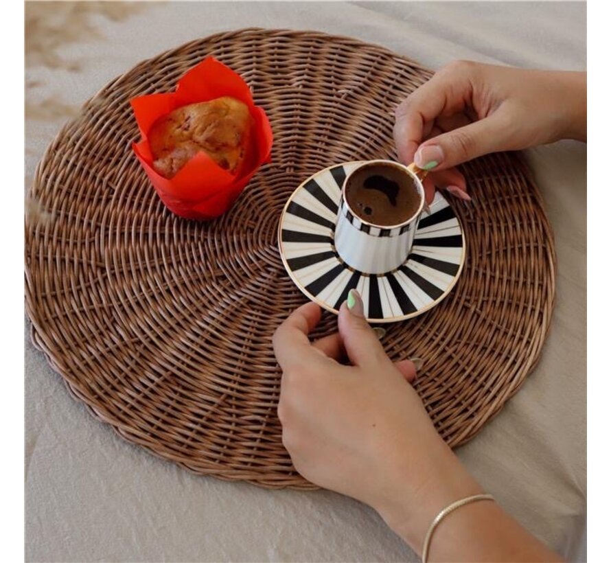 Rattan Placemat 35cm Per Stuk