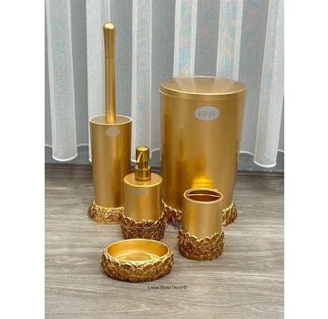 LUKS BANYO SETI GOLD 5 PARCA