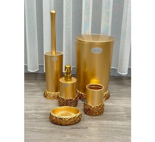 LUKS BANYO SETI GOLD 5 PARCA