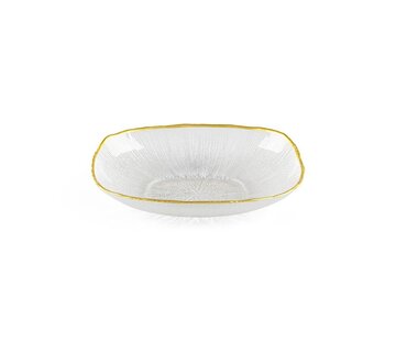 BRICARD PORCELAIN BRICARD REXY SCHALEN | 20 CM TRANSPARANT - GOUD  PER STUK