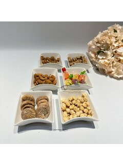 HAYAT SNACK SCHALEN SET 6 DELIG ( VIERKANT)