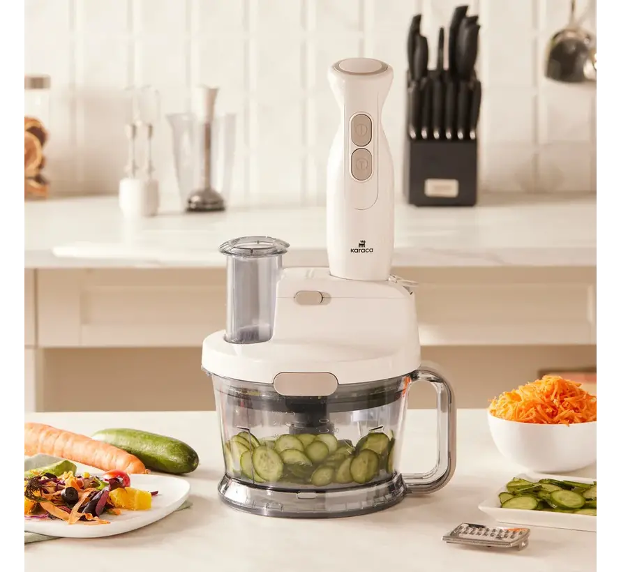 Karaca Pro-Multimax Food Processor Iconic Beige 2000 W