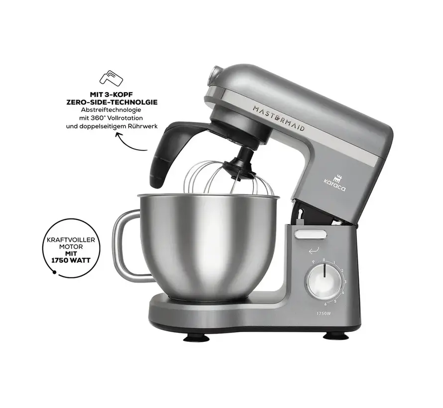 Karaca Mastermaid Chef keukenmachine Shiny Galaxy Grey