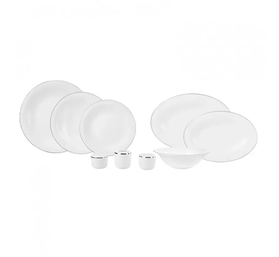 Karaca Fine Pearl Fame 58-teiliges Premium Tafelservice-Set für 12 Personen