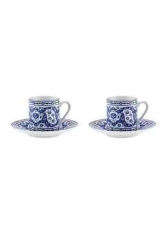 KARACA Karaca Gülhane Kaffeetasse Set für 2 Personen 80 ml