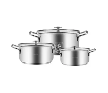 KARACA Karaca Alaz 6--Piece Stainless Steel Cookware-Set