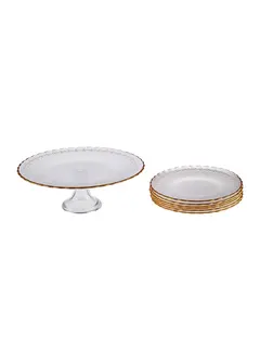 KARACA Karaca Firenze Gold 7-teiliges Dessert-Set