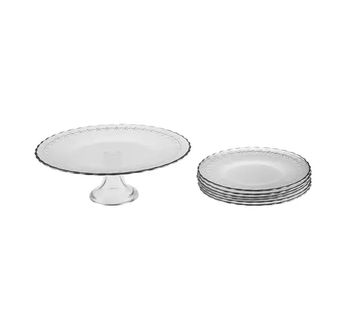 KARACA Karaca Firenze Platin 7-teiliges Dessert-Set