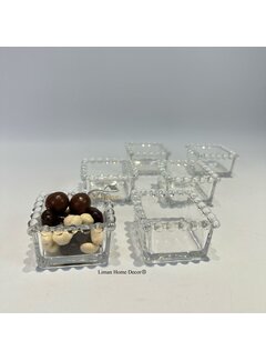 Miny Glazen Dessertkom 7x7x4 Cm 6 Delig