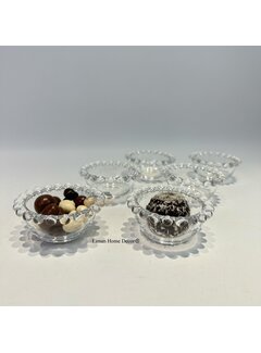 Miny Rond Glazen Dessertkom 8 Cm 6 Delig