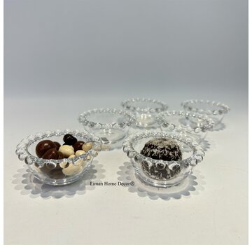 Miny Rond Glazen Dessertkom 8 Cm 6 Delig