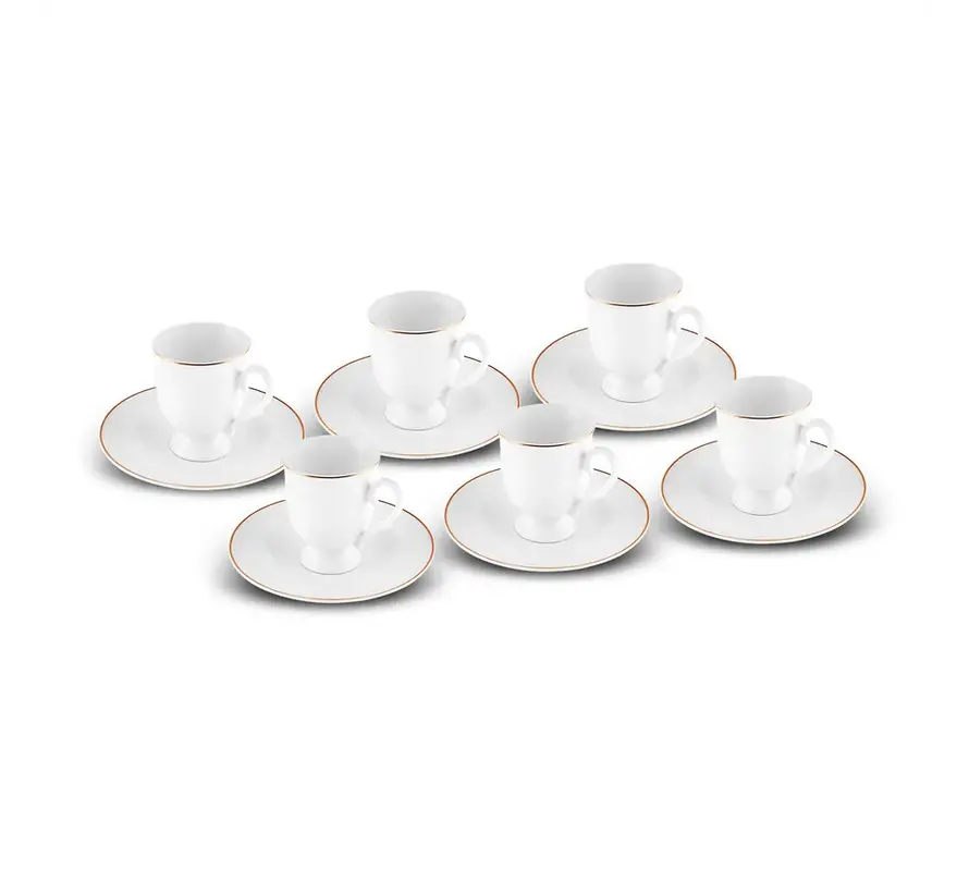 Karaca Alin Coffee Cup Set, 6 Person, 85 ml