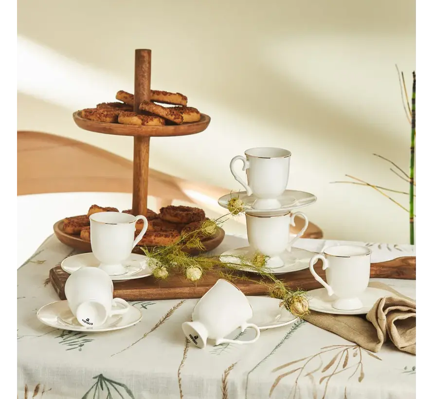 Karaca Alin Kaffeetassen-Set, 6 Personen, 85 ml