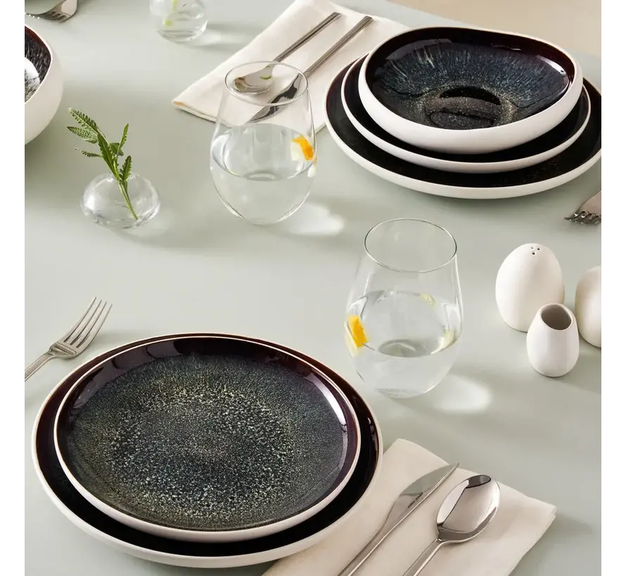 Karaca Streamline Galactic Stoneware 12 Kişilik Yemek Takımı, Beyaz, 59 Parça