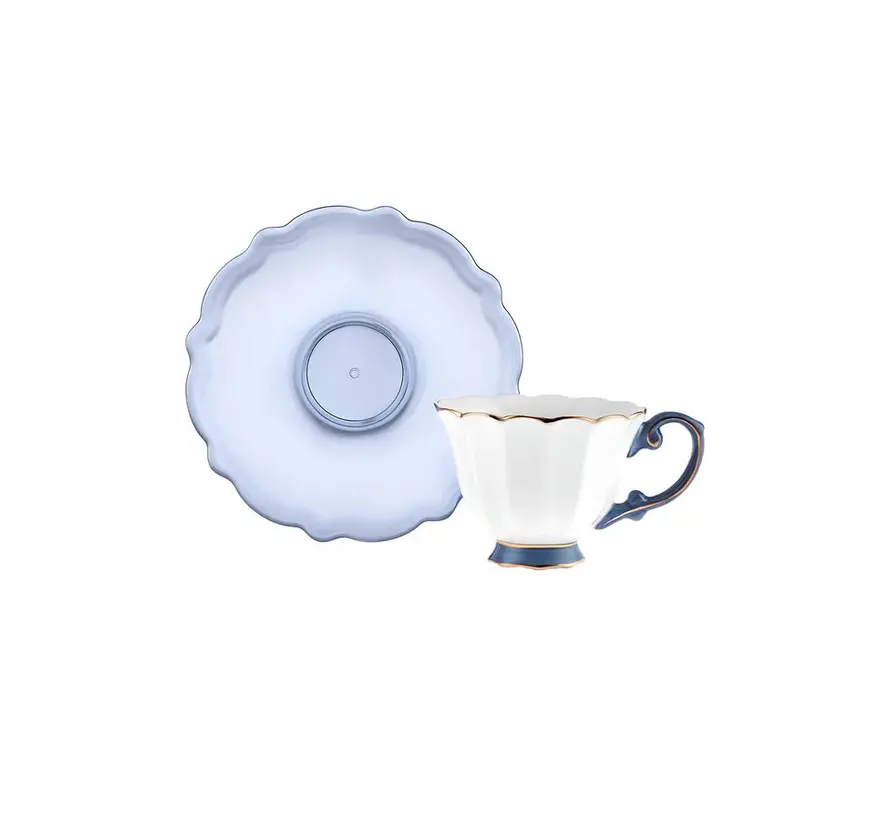 Karaca Samo  Espressoset 4 Delig | 2 Persoons Donker Blauw