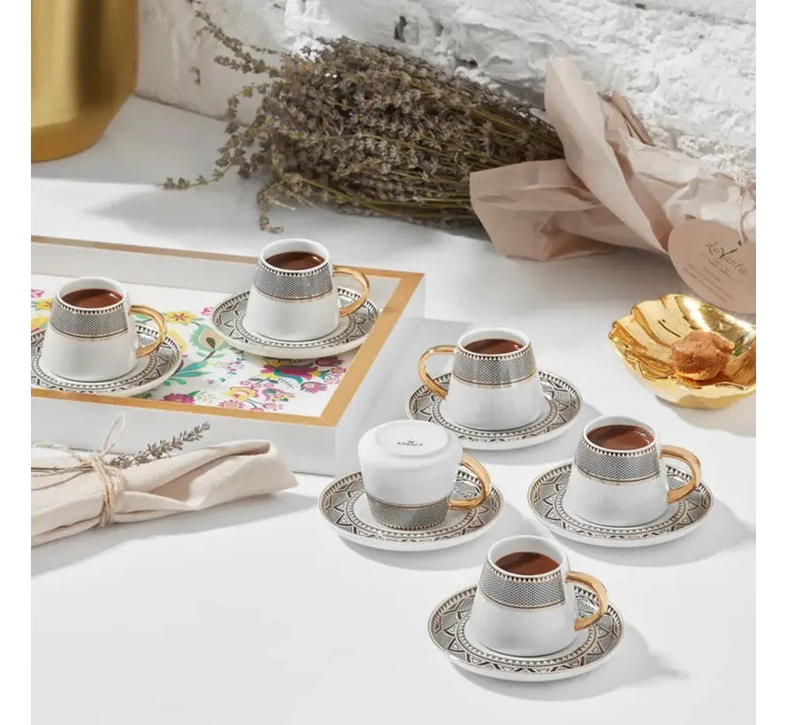 Karaca Globe Coffee Cup Set for 6 Person