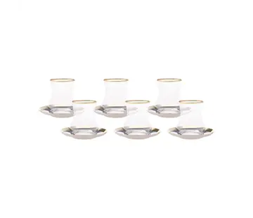 KARACA Karaca Pera Gold 18 Piece Tea Set