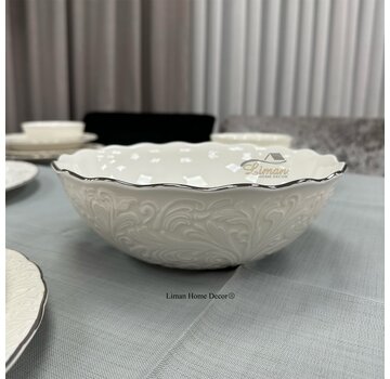 IPEK Ipek Porcelain Saladekom Zilver