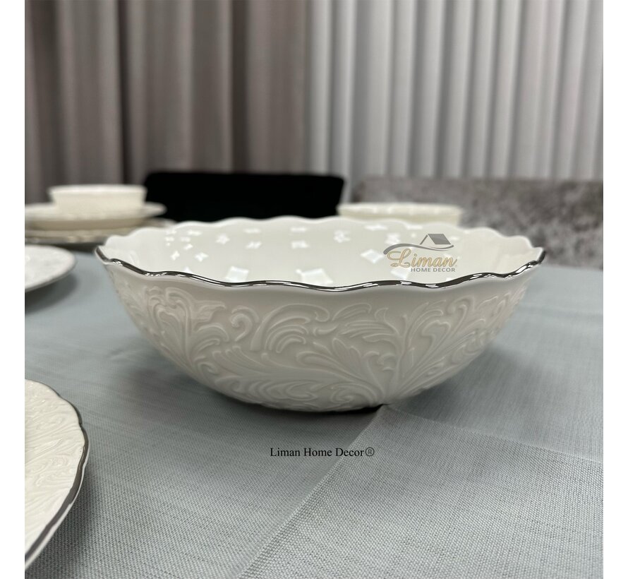 Ipek Porcelain Saladekom Zilver