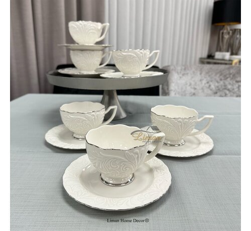 IPEK IPEK NESCAFE - KOFFIE SET 12 DELIG | 6 PERSOONS ZILVER