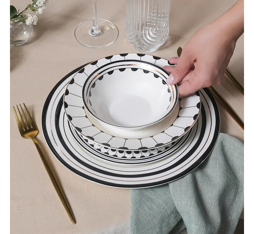 Karaca Maras Dinner Set for 6 person 24 pieces