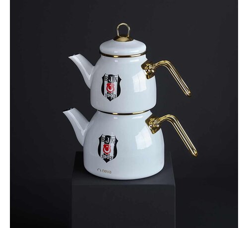 NEVA  Neva Beşiktaş Lisanslı Arma Logo Çaydanlık
