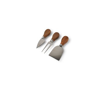 S & P Cheese knive set 3 pieces wood Fromage