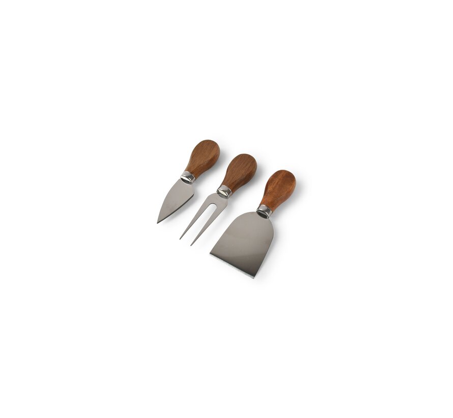 Cheese knive set 3 pieces wood Fromage