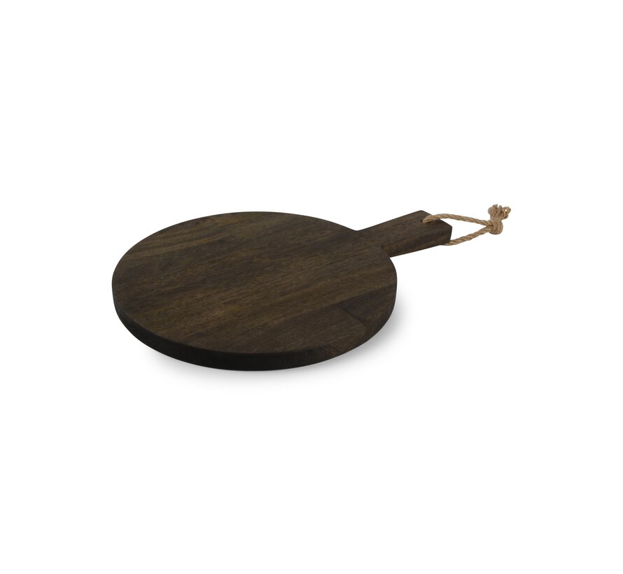 Serving board 38x28cm round wood Ancient