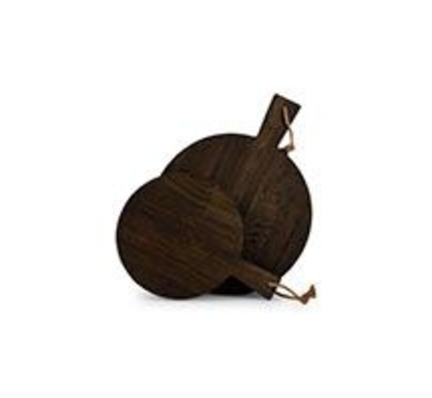 Serveerplank 38x28cm rond hout Ancient