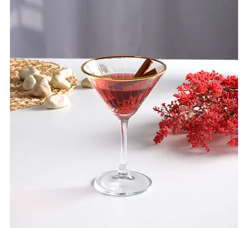 PASABAHCE Pasabahce Elysia Gold Touch Martini-/champagneglas 4 Delig