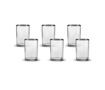 KARACA Karaca Işıl 6 Coffee-Side Glasses Platin for 6 Person