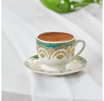 KARACA Karaca Zen Espressoset 12 Delig | 6 Persoons Groen
