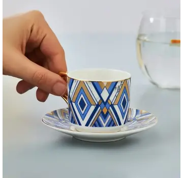 Karaca Bergama 6 Kişilik Kahve Fincan Takımı, 100 ml