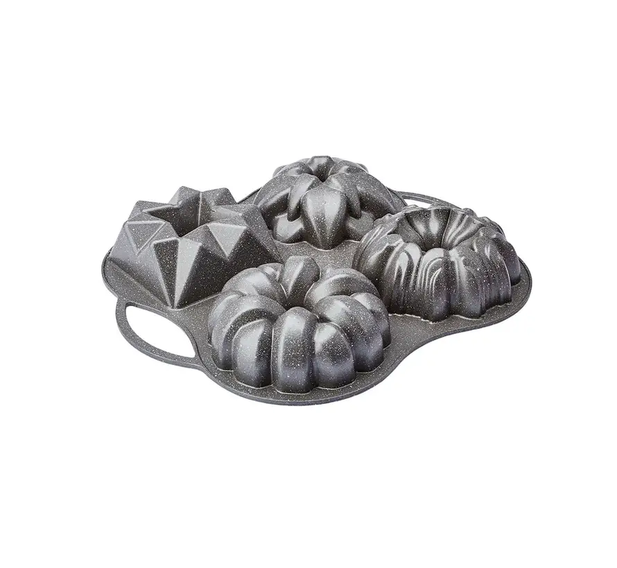 Karaca Cake Pro 4 Piece Anthracite Casting Cake Mold