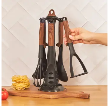 KARACA Karaca Woody Soft 7 Piece Serving Set