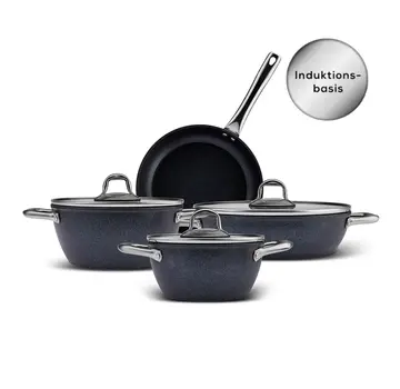 KARACA Karaca Biodiamond Powerful Inox Cookware Set, 7 piece