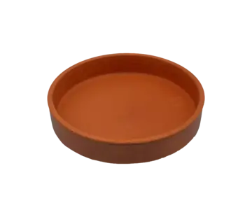 ERA-TEC Pot en céramique / Pot en argile rond pour four électrique en pierre