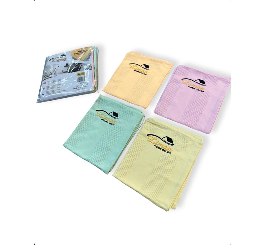 Liman®  Microfiber magische schoonmaak doekjes (4 stuks)