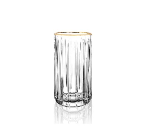 BRICARD PORCELAIN BRICARD MURCIA LONGDRINKGLAZENSET | GOUD 4-DELIG