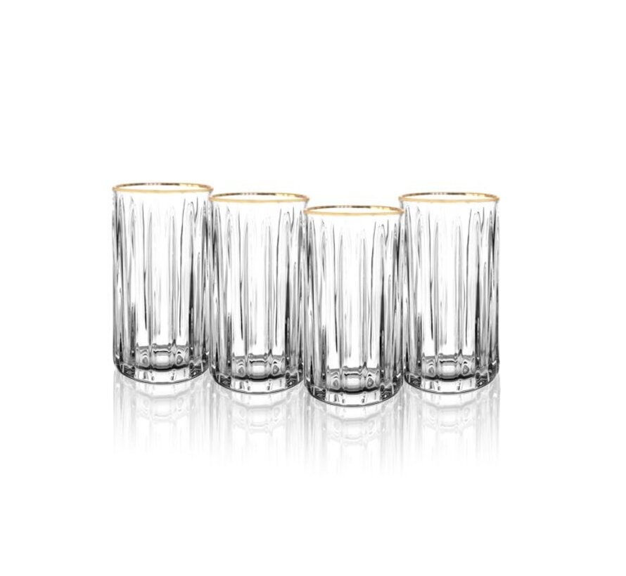 BRICARD MURCIA HIGHBALL SET | GOLD 4-PIECE