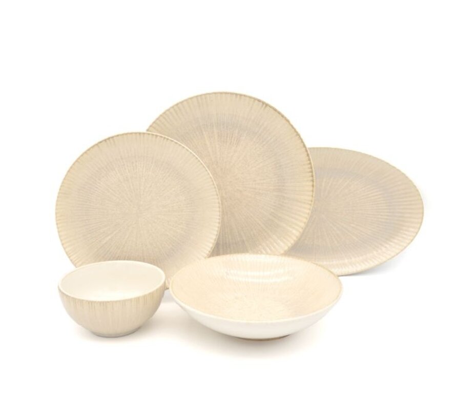Bricard Porcelain Amilly  6-Kisilik | 25-parça Yemek Takımı